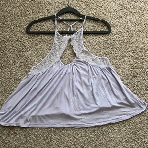 Cute Short Wide Top with lace